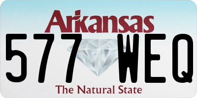 AR license plate 577WEQ