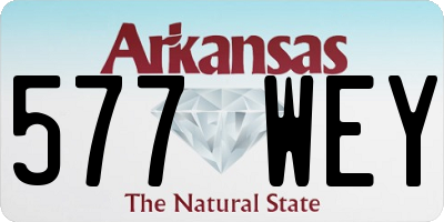 AR license plate 577WEY