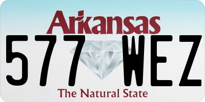 AR license plate 577WEZ