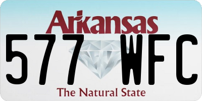 AR license plate 577WFC