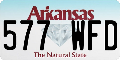 AR license plate 577WFD