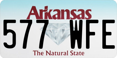 AR license plate 577WFE