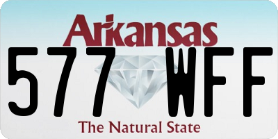 AR license plate 577WFF