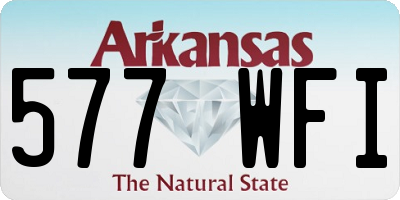 AR license plate 577WFI