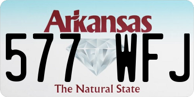 AR license plate 577WFJ