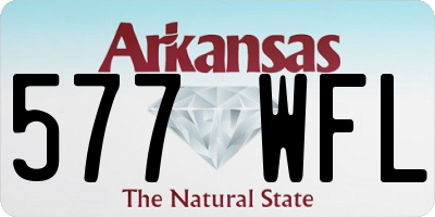 AR license plate 577WFL