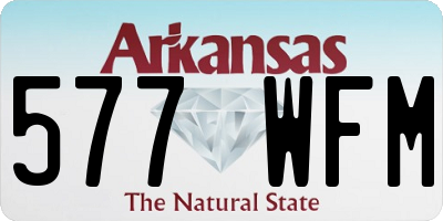 AR license plate 577WFM