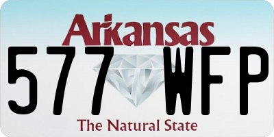 AR license plate 577WFP