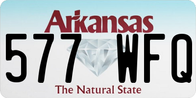 AR license plate 577WFQ