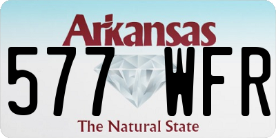 AR license plate 577WFR