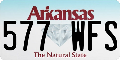 AR license plate 577WFS