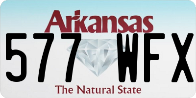 AR license plate 577WFX