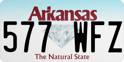 AR license plate 577WFZ