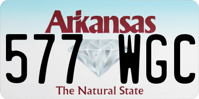 AR license plate 577WGC