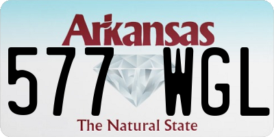 AR license plate 577WGL