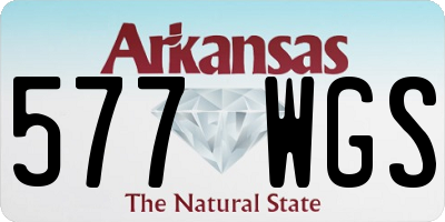 AR license plate 577WGS