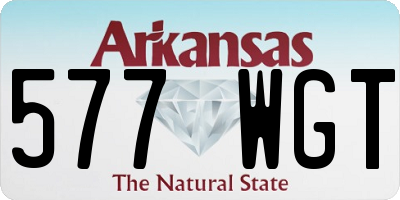 AR license plate 577WGT