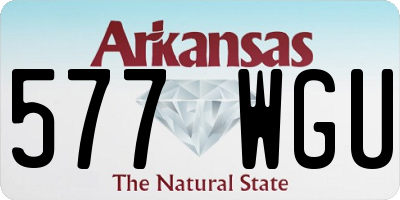 AR license plate 577WGU