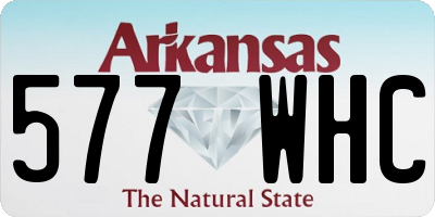 AR license plate 577WHC