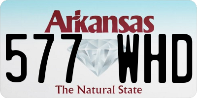 AR license plate 577WHD