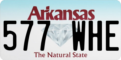 AR license plate 577WHE