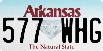 AR license plate 577WHG