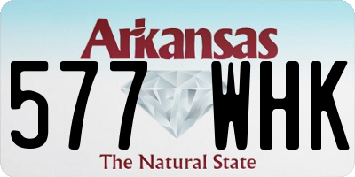 AR license plate 577WHK