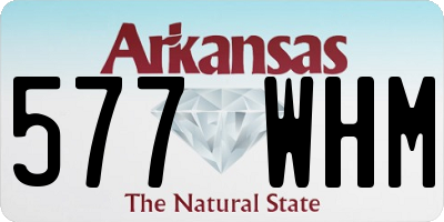 AR license plate 577WHM
