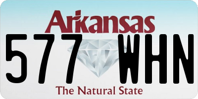 AR license plate 577WHN