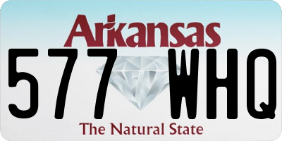 AR license plate 577WHQ