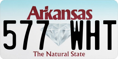 AR license plate 577WHT