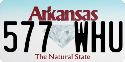 AR license plate 577WHU