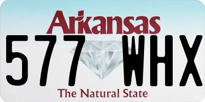 AR license plate 577WHX