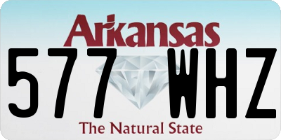 AR license plate 577WHZ