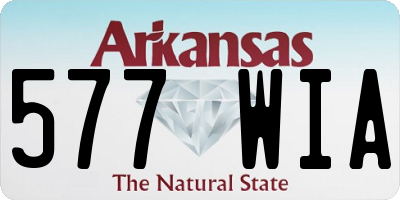 AR license plate 577WIA