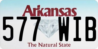 AR license plate 577WIB