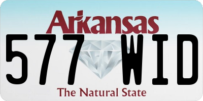 AR license plate 577WID