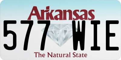 AR license plate 577WIE