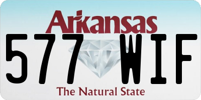 AR license plate 577WIF
