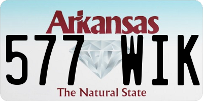 AR license plate 577WIK