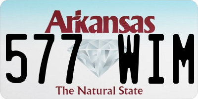 AR license plate 577WIM