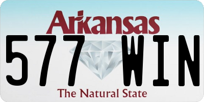 AR license plate 577WIN