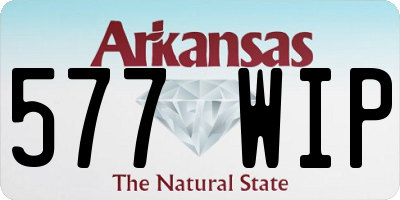 AR license plate 577WIP