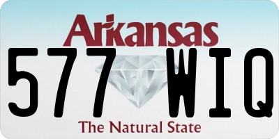 AR license plate 577WIQ