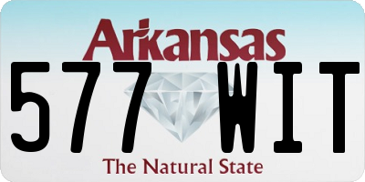 AR license plate 577WIT