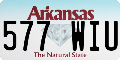 AR license plate 577WIU