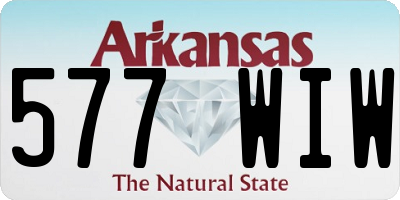 AR license plate 577WIW