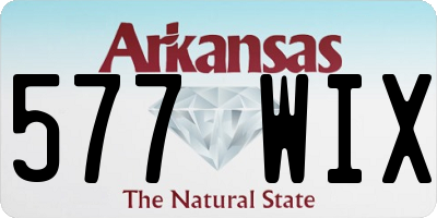 AR license plate 577WIX
