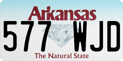 AR license plate 577WJD