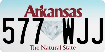 AR license plate 577WJJ